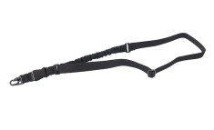 Curea CQB 1 punct cu cordon elastic 8FIELDS Negru