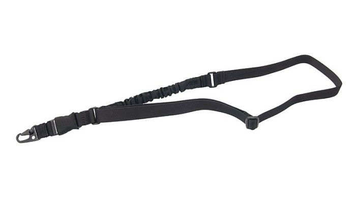 Curea CQB 1 punct cu cordon elastic 8FIELDS Negru