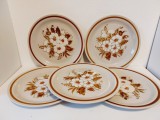 5 farfurii platou vintage Mountain Wood Collection Stoneware Dried Flowers Japan