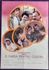 O farsa pentru cuscru - Afis mare cinema Romaniafilm film iugoslav 1986 foto