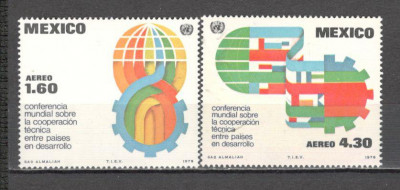 Mexic.1978 Posta aeriana-Conferinta mondiala ptr. cooperare tehnica PM.10 foto