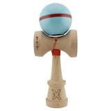 Jucarie de indemanare din lemn, Kendama X, Flippy, Silken, King Size V3, Super Sticky, 18 cm, Albastru