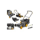 Aerator, scarificator pe benzina, motor in 4 timpi, 6,5 CP, Powermat