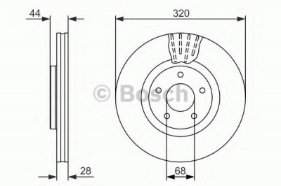 Disc frana NISSAN JUKE (F15) (2010 - 2016) BOSCH 0 986 479 679 foto