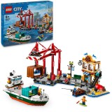 LEGO&reg; City - Port si nava de transport marfa 60422, 1226 piese