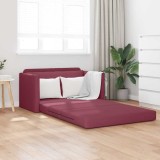 Canapea 2 &icirc;n 1 bordo 124x71x78 cm material textil