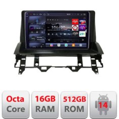 Navigatie Mazda 6 2004-2008 Edotec Kit-MZD6 8 core QLED 2K 16+512 360 Android Waze USB Navigatie Internet Youtube Radio CarStore Technology