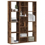 VidaXL Separator cameră/Bibliotecă, Lemn vechi, 100x24x140 cm, PAL