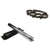 Cumpara ieftin Set Autoaparare: Baston Telescopic Otel Argintiu 64cm + Box Craniu Negru. Ideal pentru protectie personala! Compact, rezistent, usor de folosit.