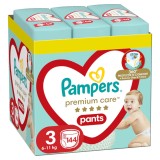 Scutece-chilotel Premium Care Pants XXL Box Marimea 3 pentru 6-11 kg, 144 bucati, Pampers