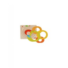 Puzzle din lemn stratificat Omida si Marul