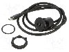 Conector {{Tip conector}}, versiune USB 3.1, {{Orientare spa&amp;#355;iala}}, ONPOW - USBC-04-BK