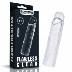 Prelungitor Penis Flawless Clear Penis Sleeve Add 1''