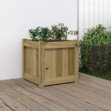 Jardiniera de gradina, 40x40x40 cm, lemn de pin tratat GartenMobel Dekor, vidaXL