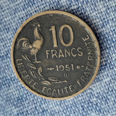 10 FRANCS 1951 B - FRANTA