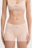 Diesel pantaloni scurți SOPHIA-UTLT culoarea bej, uni, high waist, A19360.0PJBA