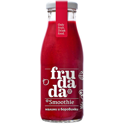 Smoothie cu zmeura si afine 250ml Frudada foto