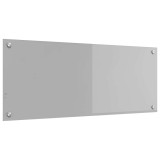 vidaXL Spate de bucătărie Gri deschis 100 x 40 cm sticlă securizată 42001235