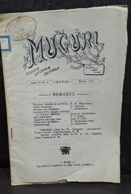 Revista Muguri nr.3/1927, revista literara culturala foto