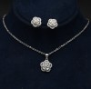 Set Argint 925 Cercei, Pandantiv, Lantisor Elegant ---- cod Set317A, Argintboutique