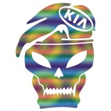 Cumpara ieftin Sticker Kia Skull