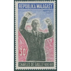 Madagascar 1971 - Charles de Gaulle, supr., neuzat