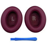 Set 2 bureti pentru casti Bose QuietComfort Ultra Gen 2 / Gen 1, Over-Ear - Deep Plum - Spuma cu memorie - Piele ecologica