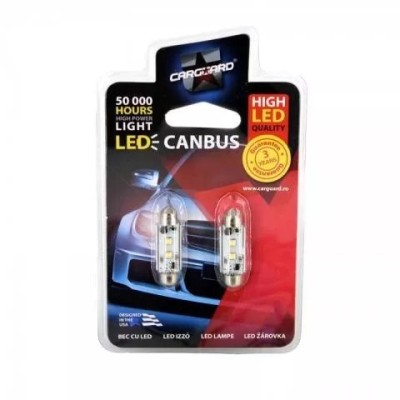 LED Sofit 41mm CAN-Bus Cree Chip 12V plafoniera numar de inmatriculare CAN112 set 2buc Carguard foto