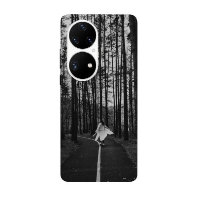 Husa compatibila cu Huawei Nova 8i model Black&amp;amp;amp;White Forest, Silicon, TPU, Viceversa foto