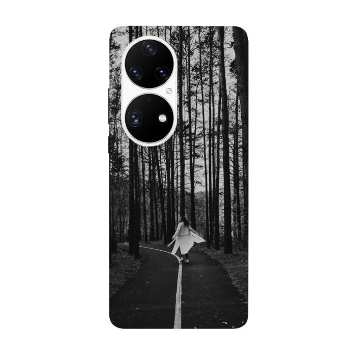 Husa compatibila cu Huawei Nova 8i model Black&amp;amp;White Forest, Silicon, TPU, Viceversa