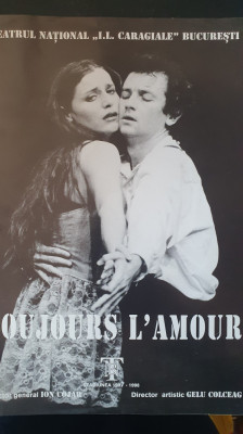 Program Teatrul IL Caragiale, Toujours LAmour, stagiunea 1987-88, Dan Puric foto