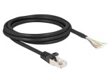 Patch Cord S/FTP 2m, RJ50, PVC Negru, 26AWG - DELOCK