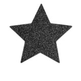 BIJOUX - INDISCRETS FLASH BLACK STAR NIPPLE CAPS, BIJOUX FLASH COLLECTION