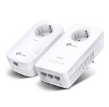 KIT Amplificator Powerline TP-Link 1300Mbps, 3 x Gigabit LAN, 1 x Sucko, Dual Band AC1200, &quot;TL-WPA8631P KIT&quot; (timbru verde 2 lei)