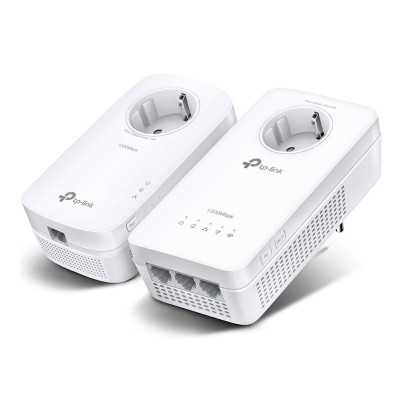 KIT Amplificator Powerline TP-Link 1300Mbps, 3 x Gigabit LAN, 1 x Sucko, Dual Band AC1200, &amp;quot;TL-WPA8631P KIT&amp;quot; (timbru verde 2 lei) foto