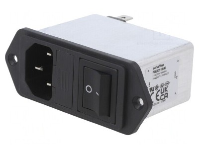 Conector Alimentare AC Soclu Tată 10A 250VAC C14 foto
