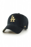 Cumpara ieftin 47brand șapcă de baseball din bumbac MLB Los Angeles Dodgers culoarea negru, cu imprimeu, 47 Brand