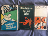 Handbalistii romani si tactica jocului CONDUCATOR DE JOC GATU handbal regulament, 1969, Alta editura
