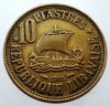 2.263 LIBAN 10 PIASTRES 1955, Asia, Bronz-Aluminiu
