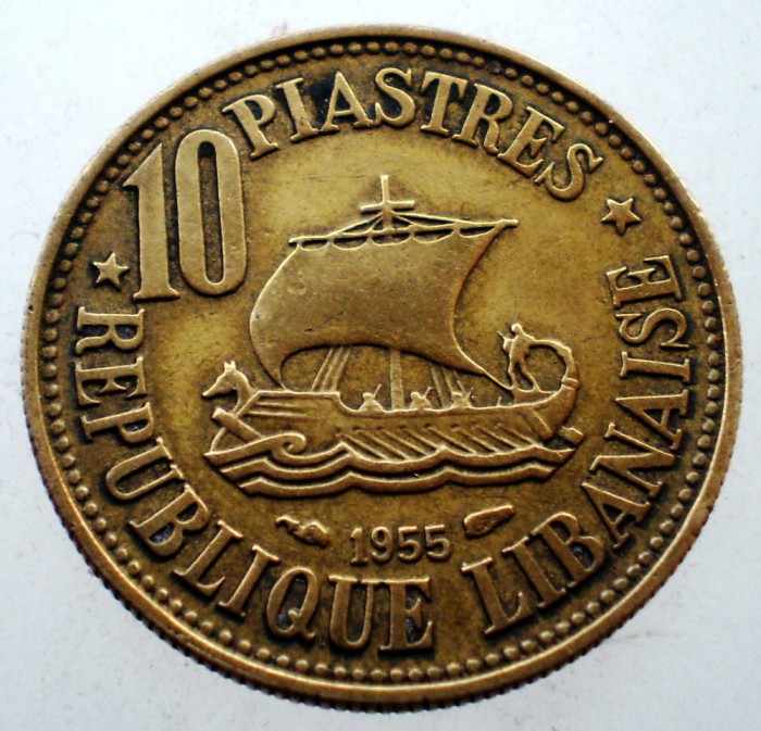 2.263 LIBAN 10 PIASTRES 1955
