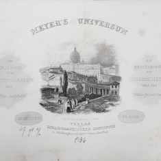 MEYERS UNIVERSUM, ALBUM ILUSTRAT CU GRAVURI - AMSTERDAN, NEW YORK, 1836