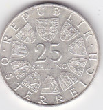 AUSTRIA 25 SCHILLING SILINGI 1970