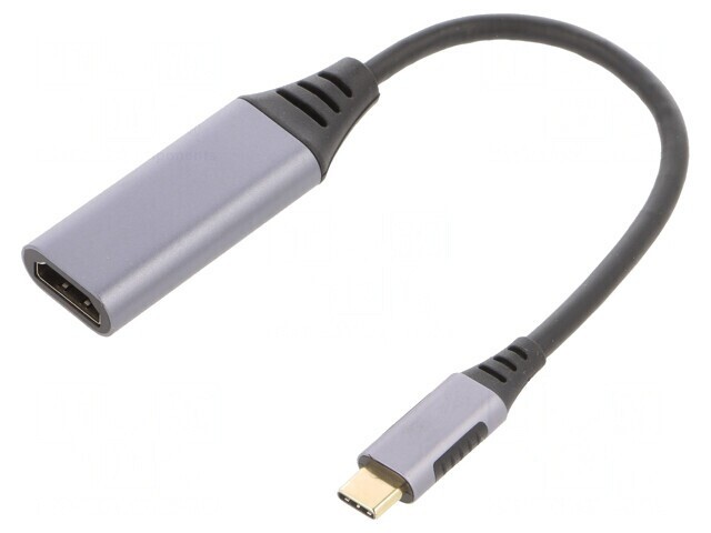 Adaptor USB C la HDMI 0,15m Negru/Gri