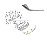 Ornament grila fata MAZDA CX-5, 02.2022-, partea dreapta, crom,