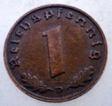 2.779 GERMANIA 1 REICHSPFENNIG 1938 D, Europa, Bronz
