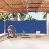 VidaXL Copertină laterală retractabilă, albastru, 200x1000 cm
