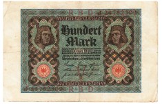 Germania 100 Marci Mark 1920 P-69 Seria 21752809 ( V )