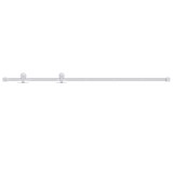Cumpara ieftin Set feronerie pentru usi glisante, alb, 183 cm, otel