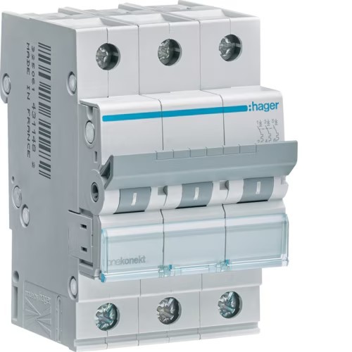 Siguranta automata 50A 3P Curba C 6ka Hager MCN350