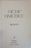 Memorii Vol. 1 Spre Realizarea Deplina - Octav Onicescu (1982, Hardcover) Biografii